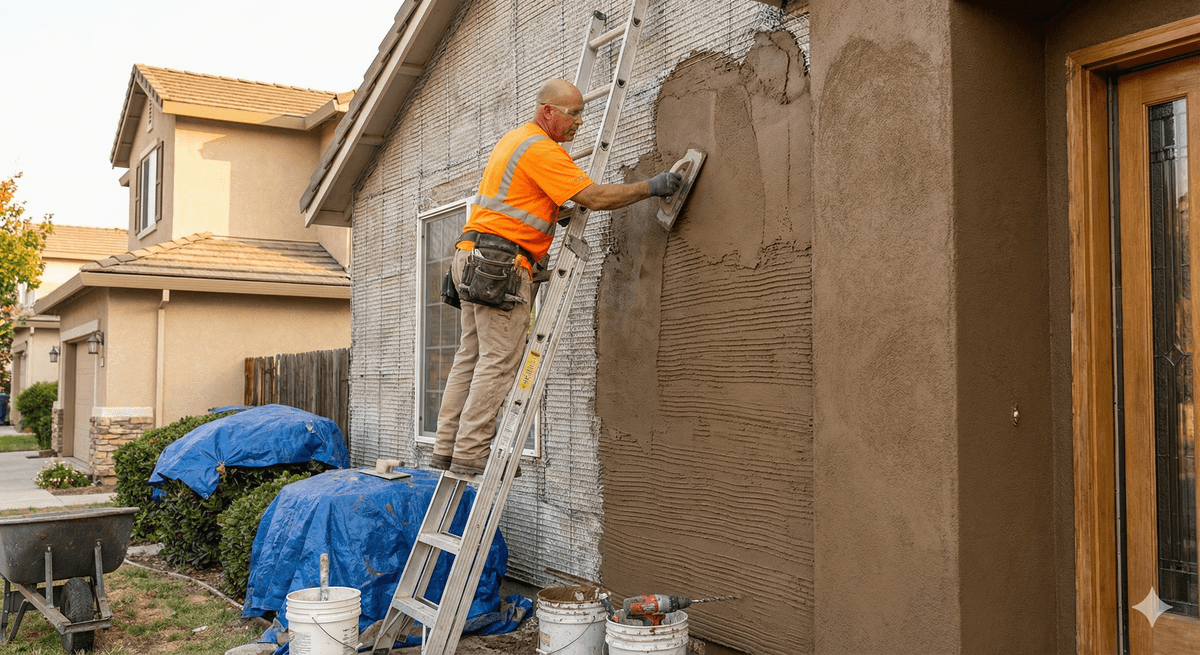 Plastering project 5 in Placer County